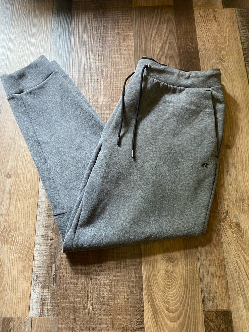 Russell Athletic Gray Fleece Joggers with Drawstring